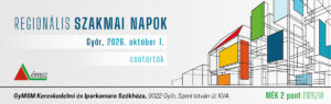 ÉMSZ Regionális Szakmai Napok – Győr, 2026. október 1., GYMSM Kereskedelmi és Iparkamara Székháza, MÉK 2 pont